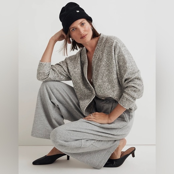 MadeWell Brushed Bouclé Raglan-Sleeve Cardigan NN303 - Picture 2 of 6